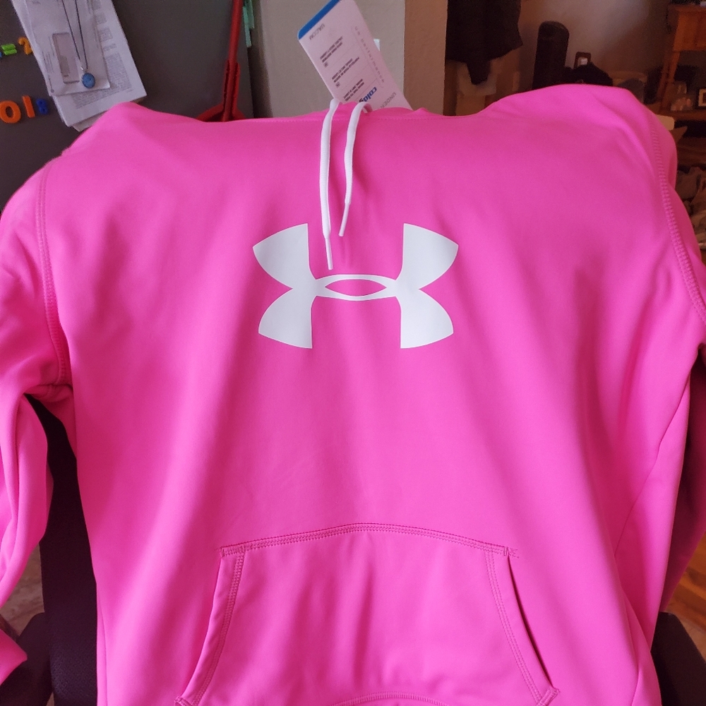 NWT Women's XL Under Armor Hardface Fleece Hoodie